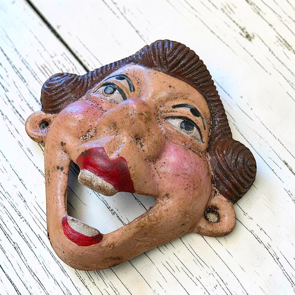 Four-Eyed Lady Cast Iron Wall Bottle Opener - Jones Peak