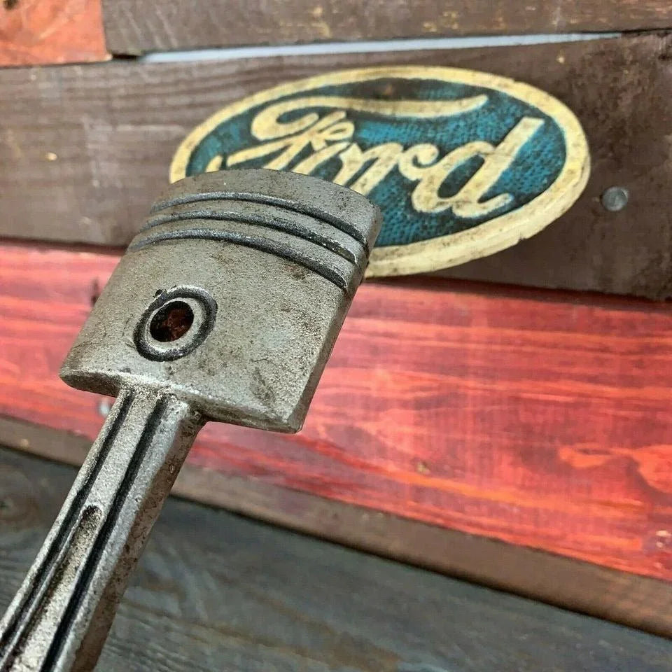Ford Cast Iron Door Handle With Painted Antique Finish (9.5" x 4.5") - Jones Peak