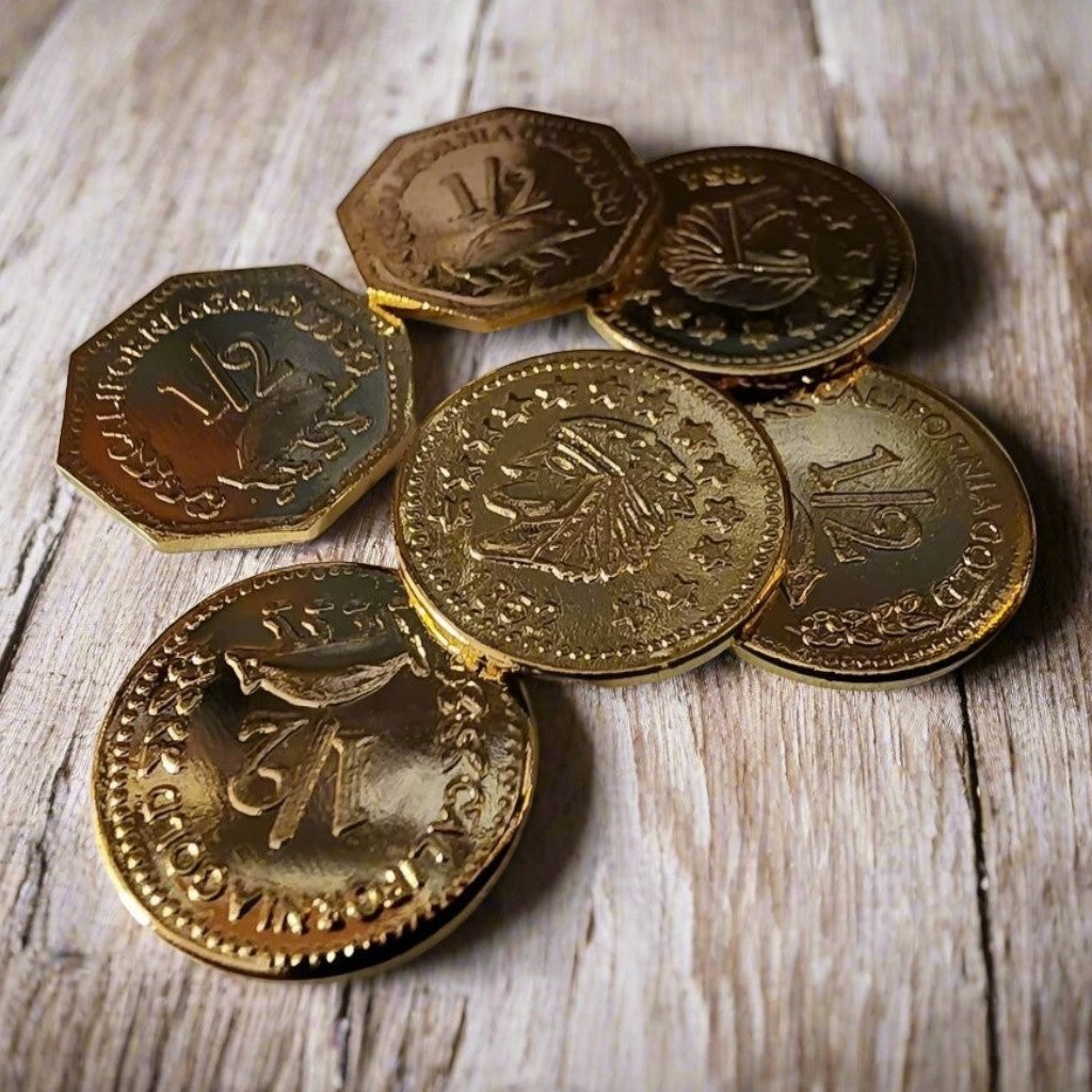 California 24k Gold Plating Territorial Coin Set (Set of 6) - Jones Peak