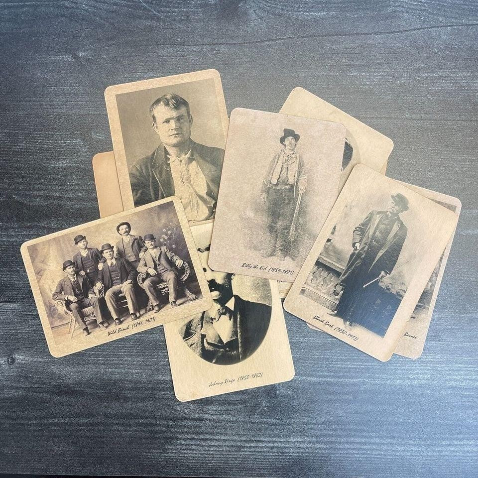 Outlaws Of The Old West Set Of 13 Photos (6.25" x 5.25") - Jones Peak