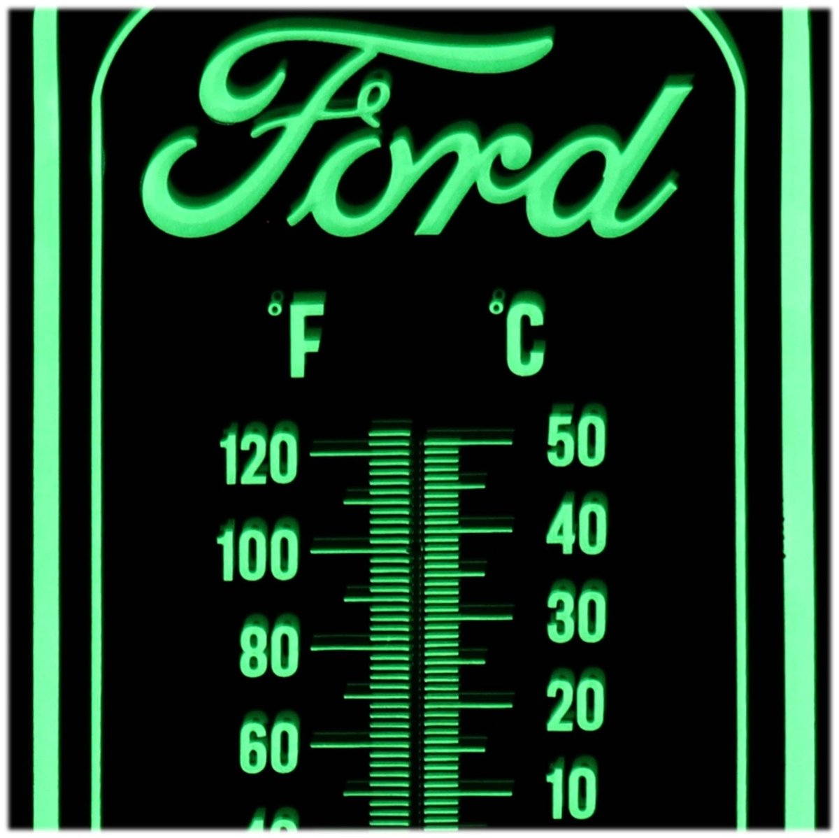 Ford Glow - In - The - Dark Wall Thermometer - Jones Peak