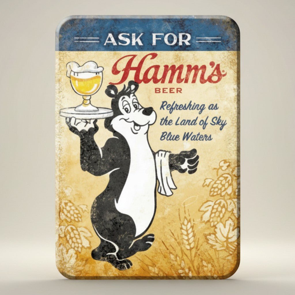 Hamm's Beer Bear Magnet - Jones Peak