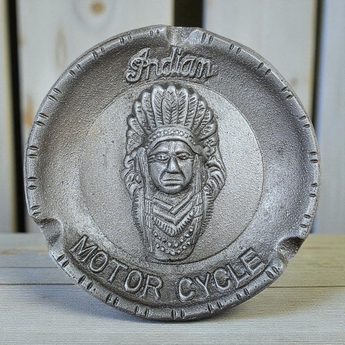 Indian Motorcycle Aluminum Ashtray & Trinket Dish - Jones Peak
