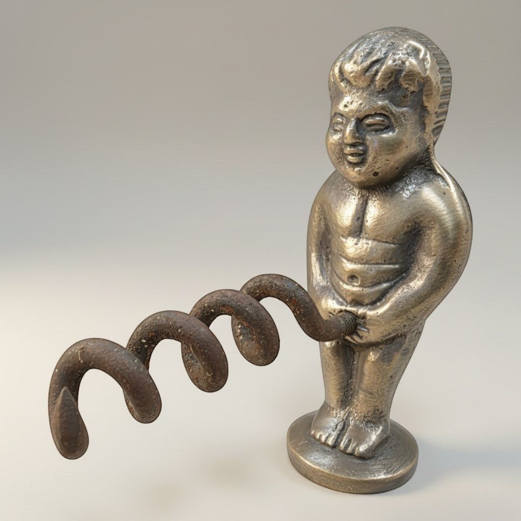 Naughty Boy Solid Brass Corkscrew - Jones Peak