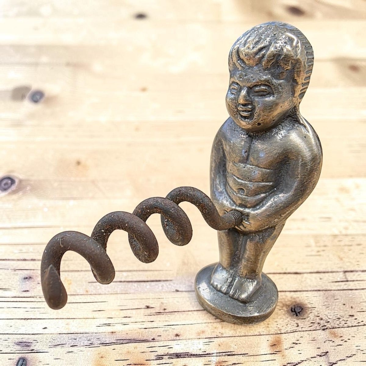Naughty Boy Solid Brass Corkscrew - Jones Peak