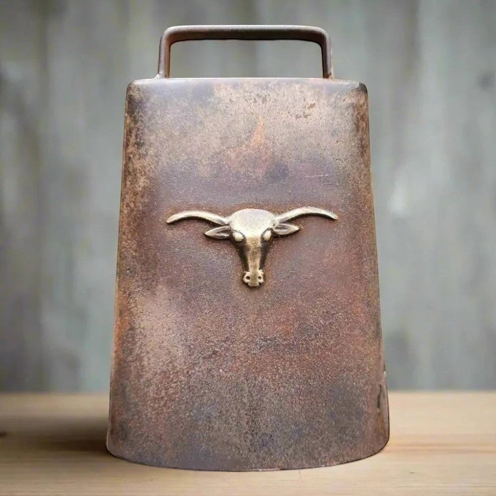 Western Cow Bell With Steer Head - Jones Peak