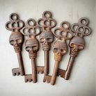 Skull Cast Iron Skeleton Keys Set of 5