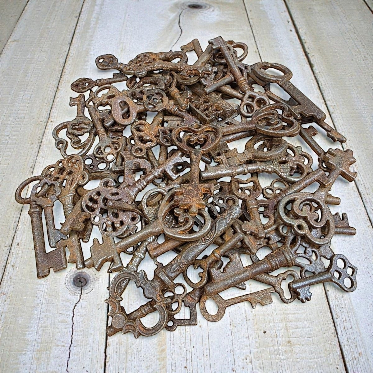 19th - Century Cast Iron Skeleton Keys - Jones Peak