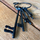 Jailhouse Keys Metal With Painted Black Finish (2" - 6" Long) - Jones Peak