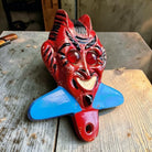 Devil License FOB With Jewel Eyes Painted Finish (4.25" x 3.5") - Jones Peak