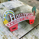 Hollywood Home of the Stars Car License Plate FOB Topper (11.5" x 5.5") - Jones Peak
