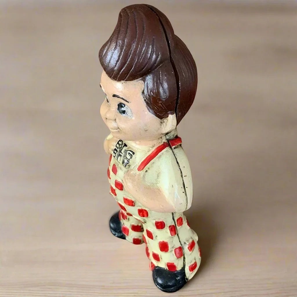 Bob's Big Boy Cast Iron Coin Bank With Antique Finish (9" x 4") - Jones Peak