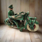 Champion Motorcycle Cast Iron with Painted Antique Finish (7“ x 4”) - Jones Peak