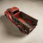 Texaco Truck Cast Iron with Moving Wheels & Painted Antique Finish (6.25" x 2.25") - Jones Peak