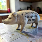 Wm. Moland's Sons Quaker City Hams Cast Iron Coin Bank (7.5" x 3.5") - Jones Peak