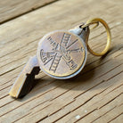 Fire Department Ladder & Helmet Solid Brass Whistle With Antique Finish (2" x 0.75") - Jones Peak