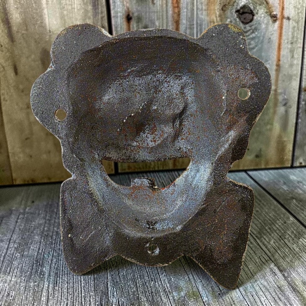 Clown Cast Iron Wall Mounted Bottle Opener With Painted Antique Finish (5" x 2.75") - Jones Peak