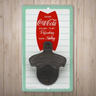 Coca - Cola Striped Wall Bottle Opener (3.5" x 6") - Jones Peak