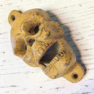 Skull Cast Iron Wall Mounted Bottle Opener With Antique Finish (5" x 2.75") - Jones Peak