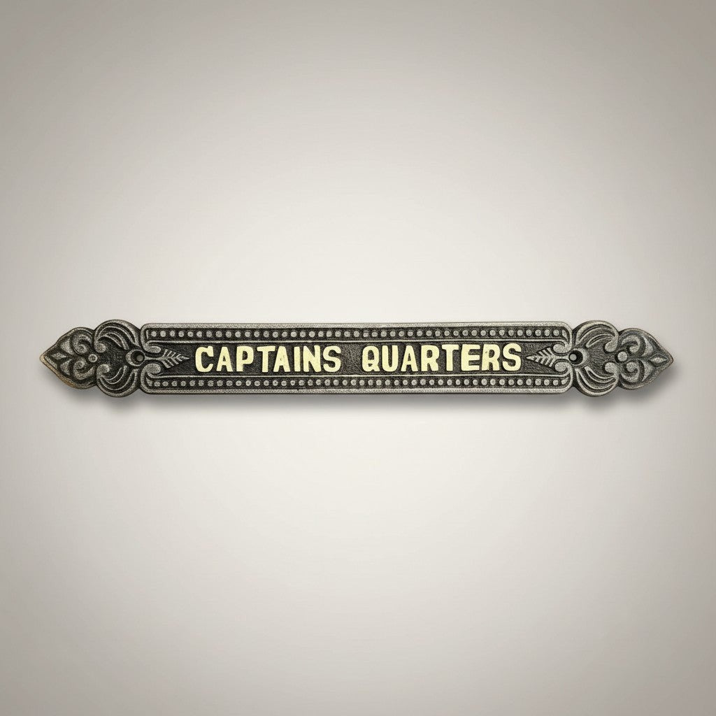 Captains Quarters Aluminum Painted Plaque - Jones Peak
