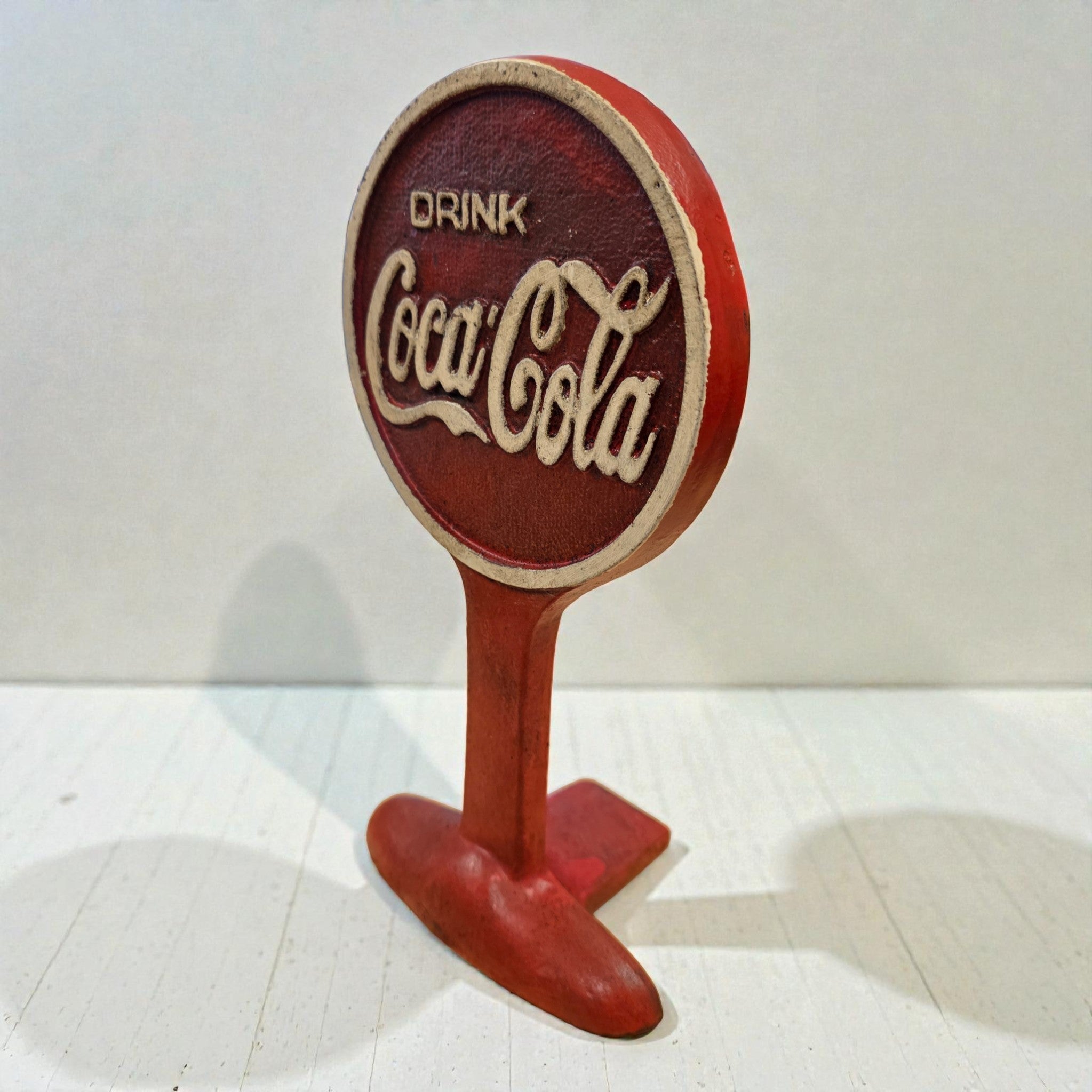 Coca - Cola Door Stop With Painted Antique Finish (9.5" Tall) - Jones Peak