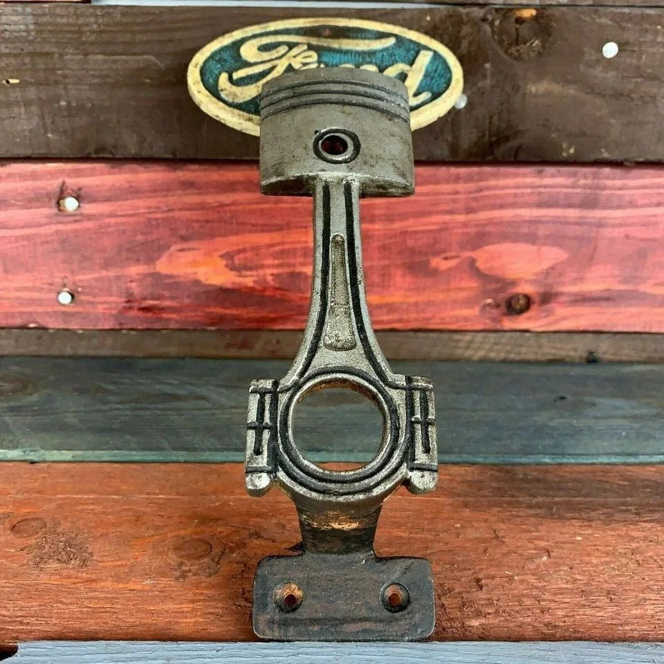 Ford Cast Iron Door Handle With Painted Antique Finish (9.5" x 4.5") - Jones Peak