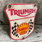 Triumph Shell Cast Iron Plaque With Painted Antique Finish (10.75" x 8.75") - Jones Peak