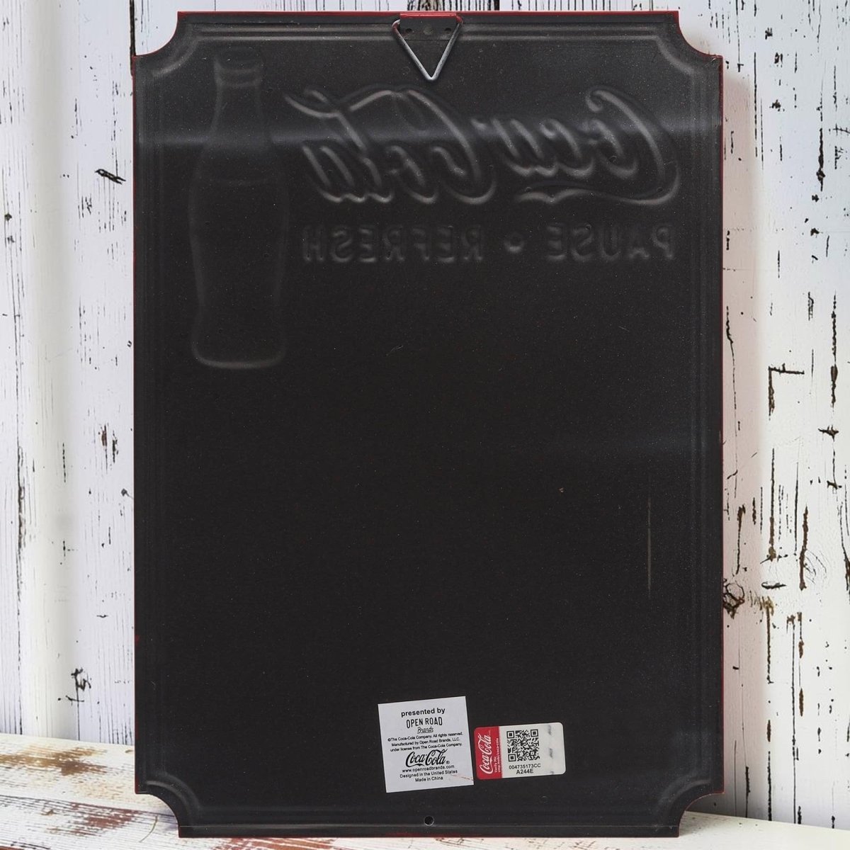 Coca - Cola Calendar Embossed Metal Sign - Jones Peak
