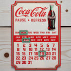 Coca - Cola Calendar Embossed Metal Sign - Jones Peak