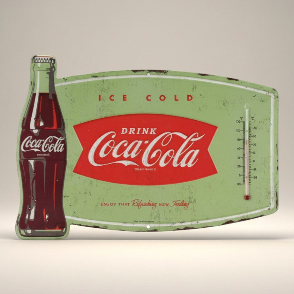 Coca - Cola Ice Cold Embossed Wall Thermometer - Jones Peak