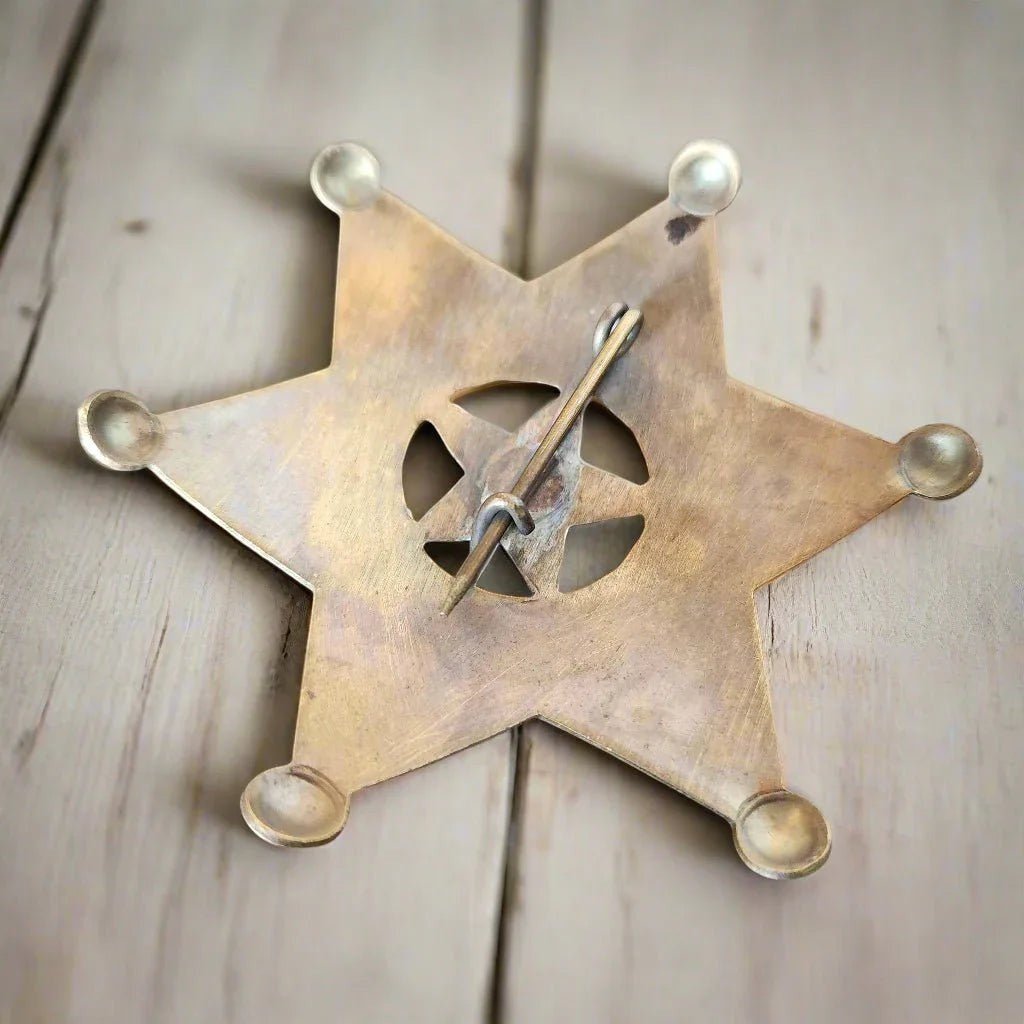 Deputy U.S. Marshal Solid Brass Star Badge - Jones Peak