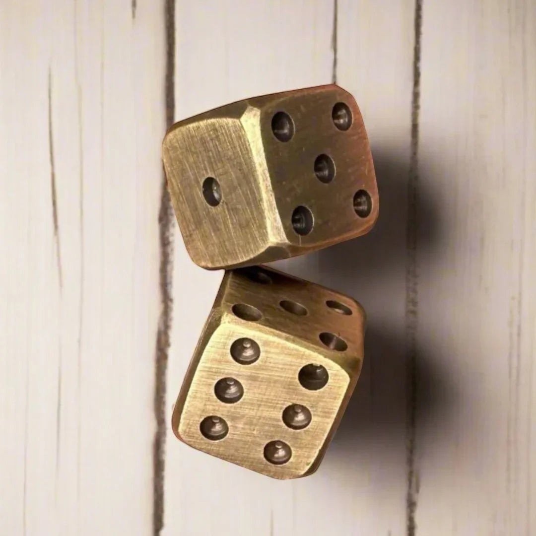 Dice Solid Brass And Rounded Corners - Jones Peak