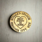 Brothel Solid Brass Tokens With Raised Lettering & Antique Finish (Set Of 6 Assorted Tokens) - Jones Peak