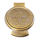 Colt Guard Solid Brass Money Clip With Raised Lettering & Antique Finish (3" x 2.25") - Jones Peak