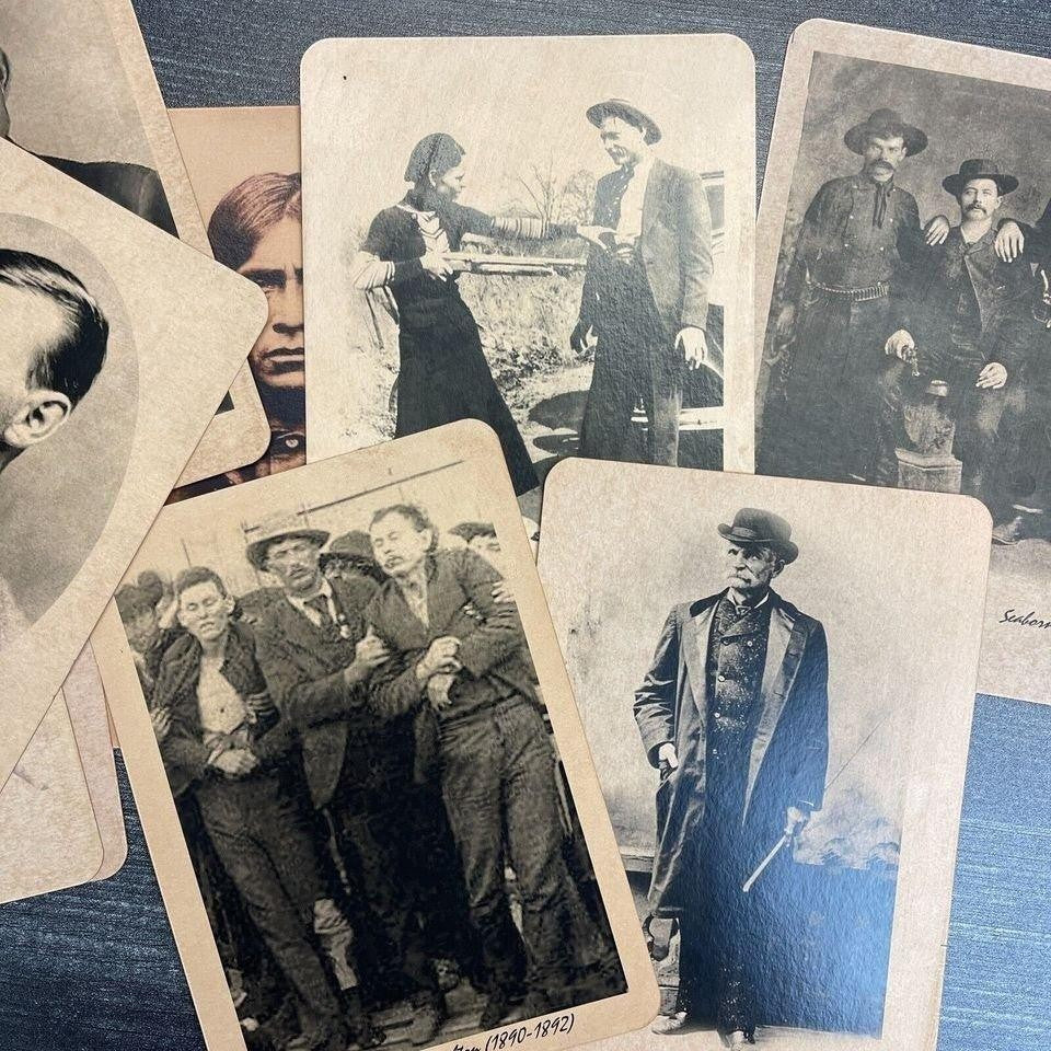 Outlaws Of The Old West Set Of 13 Photos (6.25" x 5.25") - Jones Peak
