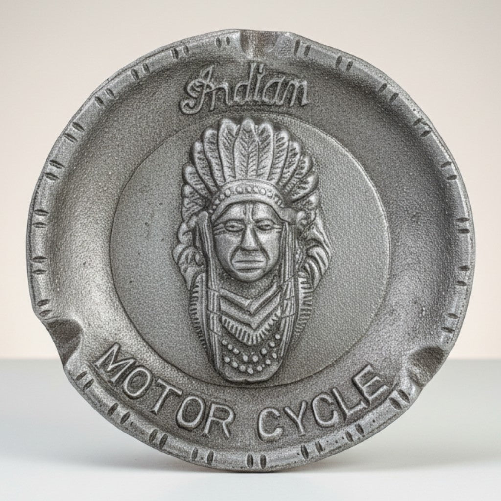 Indian Motorcycle Aluminum Ashtray & Trinket Dish - Jones Peak