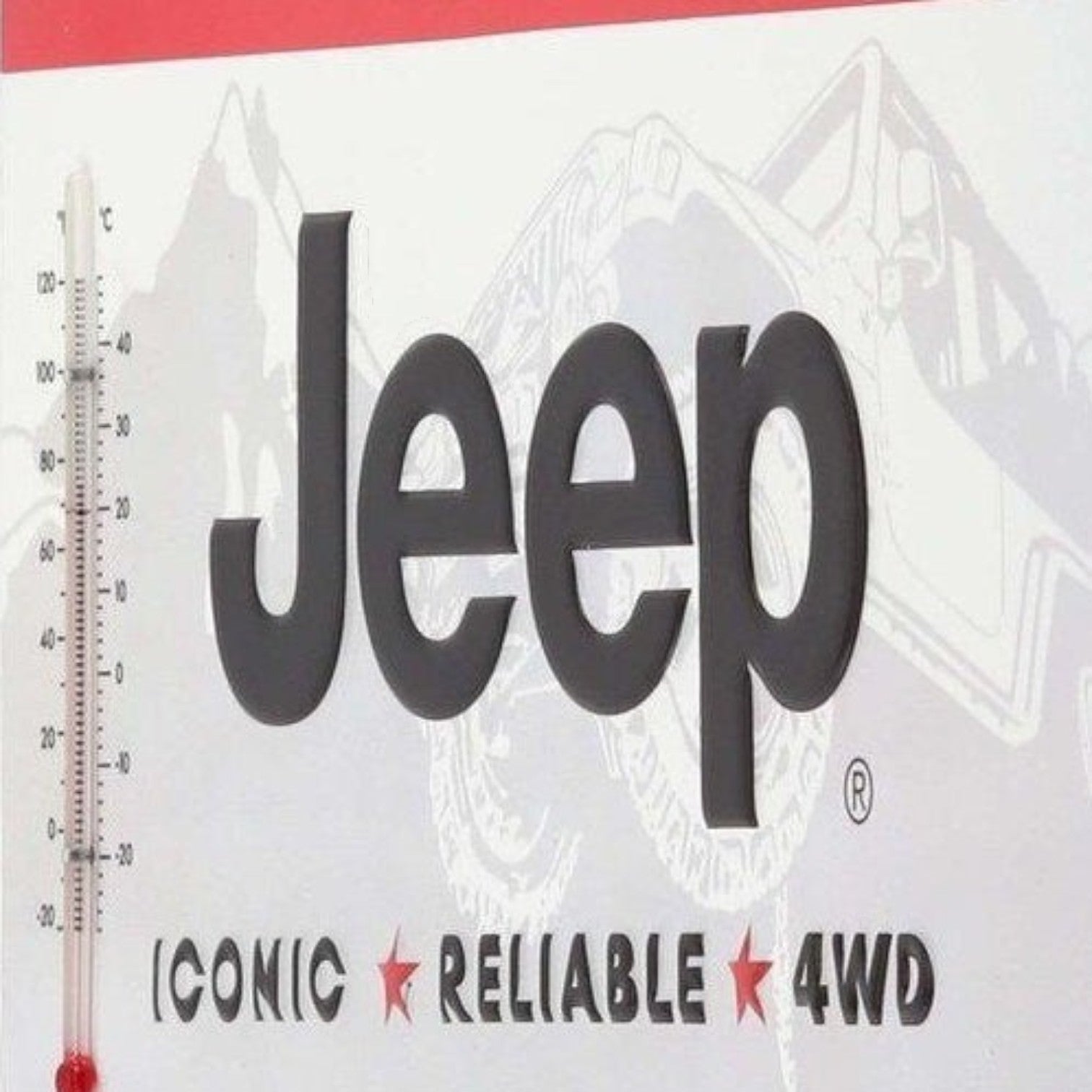 Jeep Since 1941 Embossed Wall Thermometer - Jones Peak