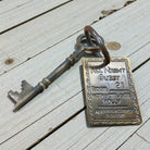Lil's House San Francisco Brothel Room Brass Tag & Key - Jones Peak