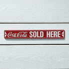 Coca - Cola Sold Here Street Sign (6.25" x 1") - Jones Peak