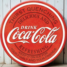 Coca - Cola Thirst Quenching Vintage Logo Magnet (3" Round) - Jones Peak