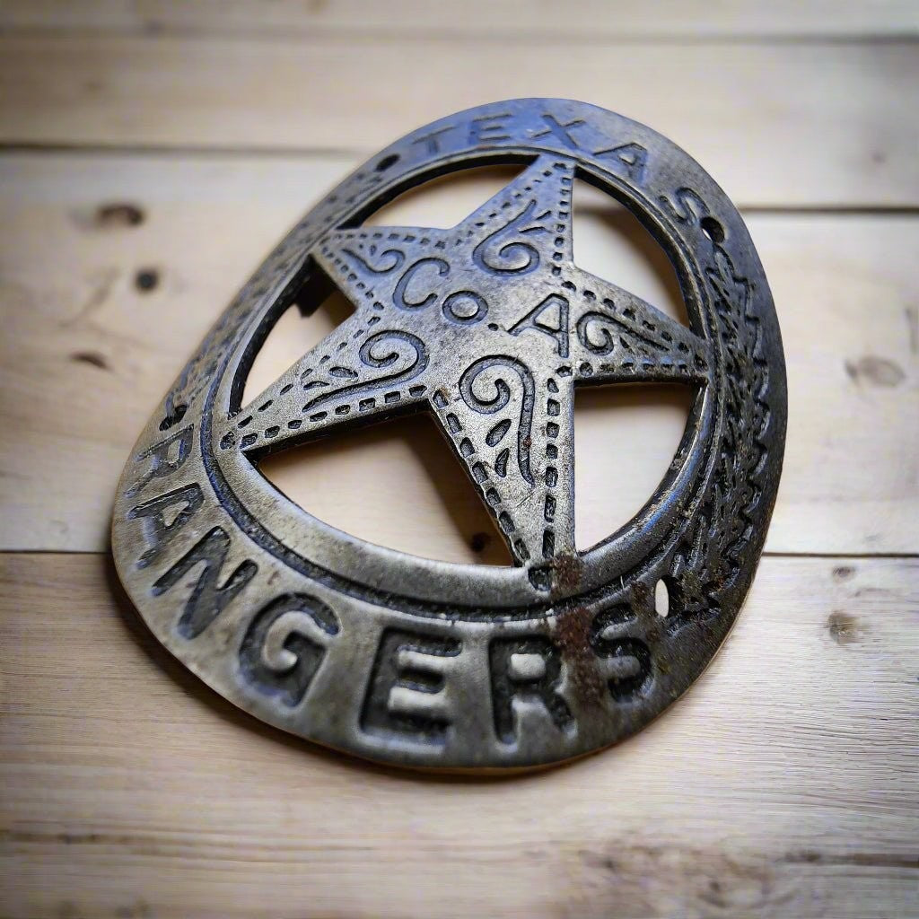 Texas Rangers Gun Butt Tag (1.75" x 1.5") - Jones Peak