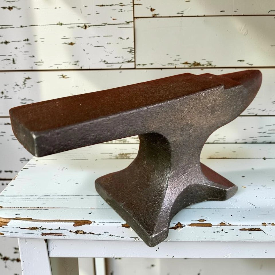 Colt 1855 Cast Iron Anvil Paperweight With Raised Letter & Antique Finish (5.75" x 2.5") - Jones Peak