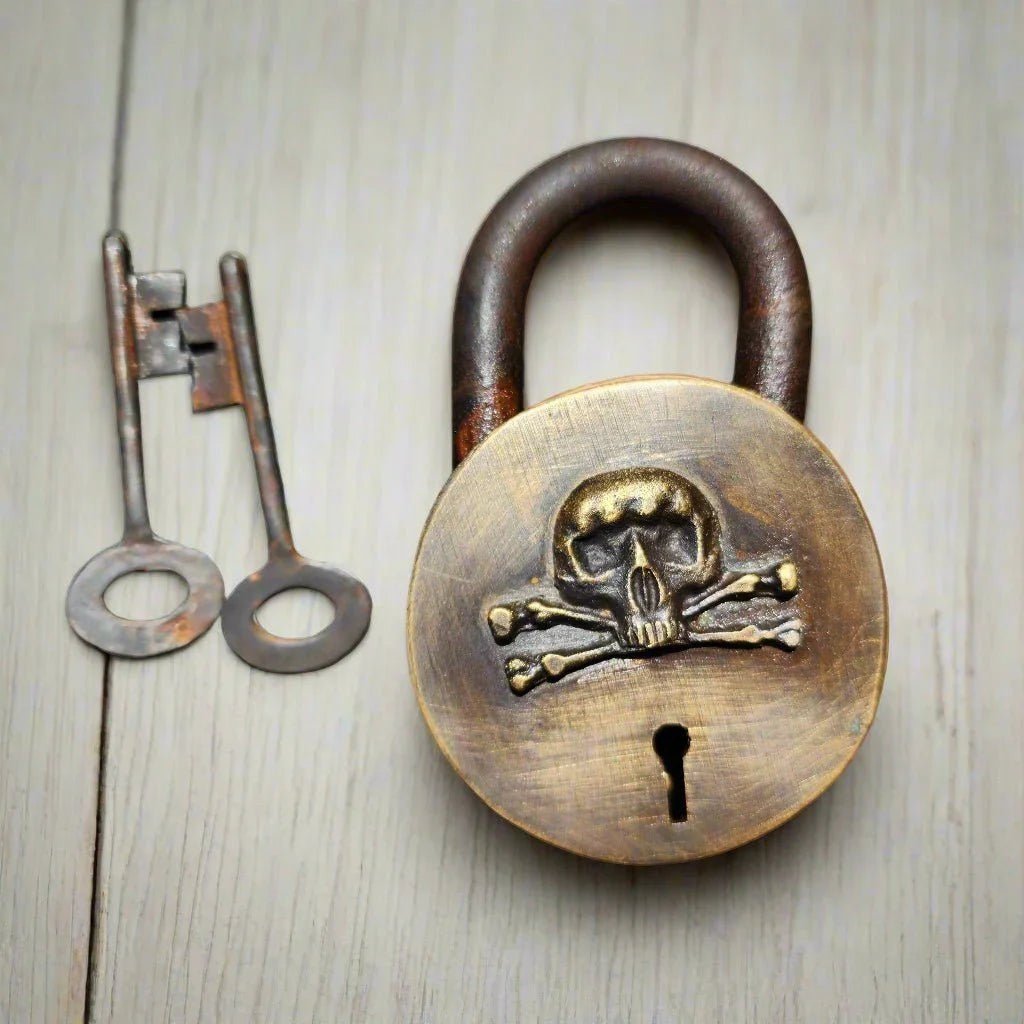 Pirate Solid Brass Lock - Jones Peak