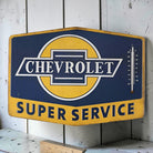 Chevrolet Super Service Embossed Wall Thermometer (14" x 10.25") - Jones Peak
