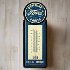 Ford Genuine Parts Embossed Metal Wall Thermometer (5" x 15.5") - Jones Peak