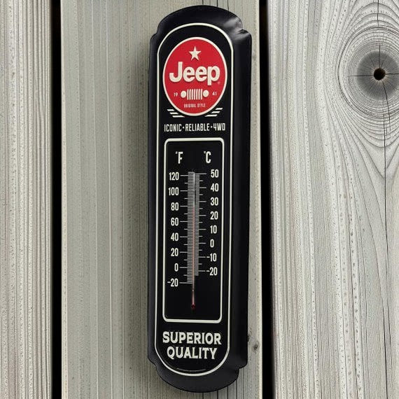 Jeep Glow - in - the - Dark Wall Thermometer (8.5" x 27") - Jones Peak