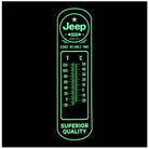 Jeep Glow - in - the - Dark Wall Thermometer (8.5" x 27") - Jones Peak