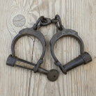 Folsom Prison Cast Iron Handcuffs with Brass Tag - Jones Peak