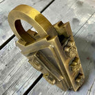 Medieval Dungeon Lock Solid Brass Triangle Padlock With Antique Finish (4.25" x 3.25") - Jones Peak