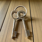 Pony Express 1860 Cast Iron Lock with Brass Tag & Keys — Small - Jones Peak